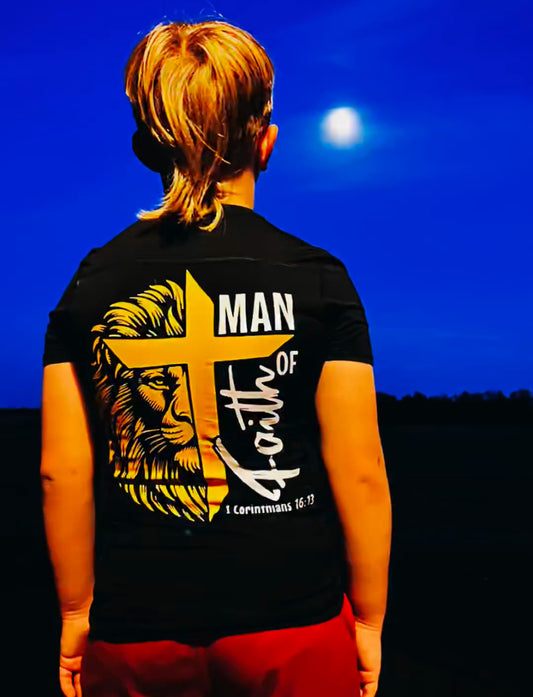 Man of Faith Compression Shirt- Youth